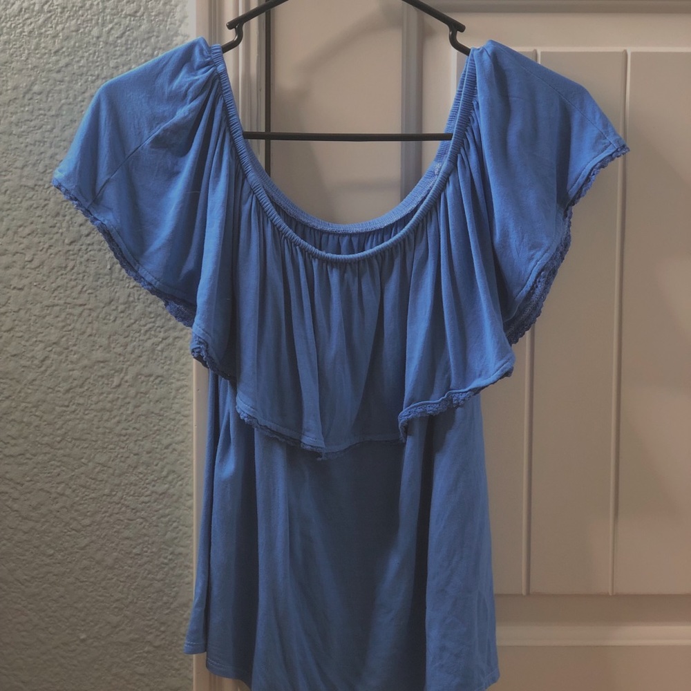 Blue American Eagle top